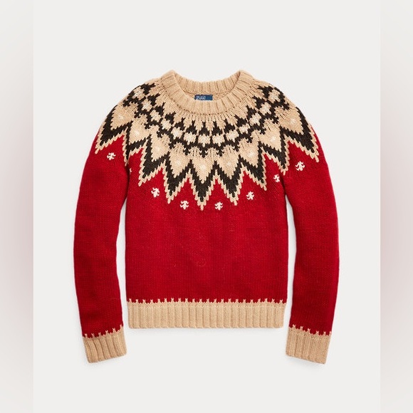 Polo Ralph Lauren Fair Isle Wool-Blend Sweater Women’s size S NWT retail$298 - Picture 2 of 12